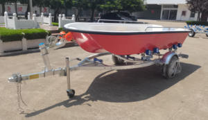 <span class=keywords><strong>Remorque</strong></span> de <span class=keywords><strong>bateau</strong></span> en acier galvanisé à double <span class=keywords><strong>essieu</strong></span>, état neuf avec pièces de remorques - Product Image 4