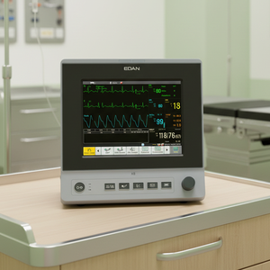 Monitor de Pacientes Veterinarios Compacto Edan X8 VET para Clínicas y Hospitales, Compatible con Monitoreo de ECG, NIBP, SpO2, Temperatura y CO2 - Product Image 3