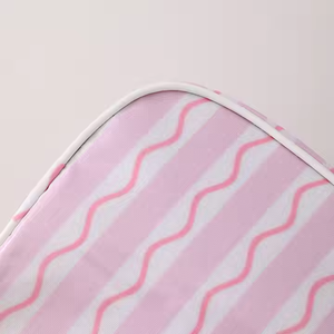 Customized Fashion Pink Stripe Makeup Striped <strong>Cosmetic</strong> Pouch For Travel Large Patterned Toiletry <strong>Bag</strong> MAHJONG Tile Clear Coat <strong>Bag</strong> - Product Image 3