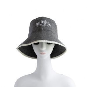 OEM 100% Wool Soft and Durable Thermal <b>Sauna</b> Hat White in Color Breathable Wool Felt Material - Product Image 3
