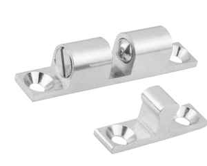 K0583 Double Ball Catch Brass Chrome Plated Stainless Steel Balls Cabinet <b>Door</b> Hardware <b>Spring</b> Bullet Latch - Product Image 1