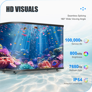 منصة دي جي منحنية 1052×600×1136 مم، طاولة دي جي عالية الدقة P2 GOB للحانات والعروض المسرحية - Product Image 5