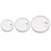 Assiette en mélamine durable et incassable, blanche brillante, certifiée qualité alimentaire, exportation d'usine, vente en gros, restauration