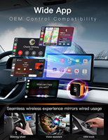 Universel 2 en 1 Alliage Carplay Android Auto Adaptateur Sans Fil Type c Usb a Boîtier Métallique pour avec apple iphone Ios + Plug and Play
