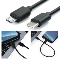 Usine USB C vers Micro USB Câble de charge de données Micro USB-C Compatible pour MacBook iPhone 15 Samsung PC/ordinateur portable avec un Port USBC