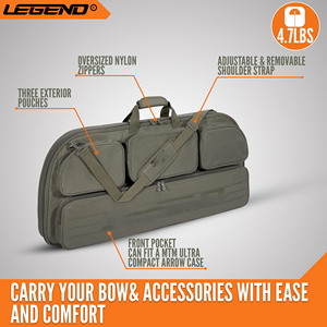 Échantillon gratuit Sac tactique personnalisé pour arc composé Sac tactique souple pour arc Sac de transport pour tir à l'arc recurve avec sangles réglables - Product Image 3