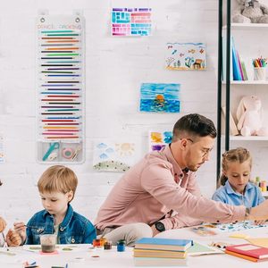 Organisateur suspendu à 32 poches pour crayons, avec fentes numérotées, pour l'école et le bureau - Product Image 6