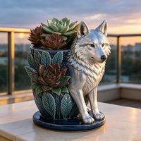 Nouvelles idées : moules en silicone en forme d'animaux pour la fabrication de porte-bougies en ciment, de coupelles en plâtre, de coupelles de rangement en résine, et de décorations pour pots de fleurs.