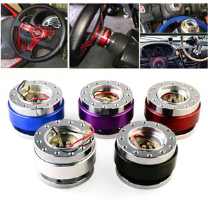 อะแดปเตอร์พวงมาลัย Auso-Racing อลูมิเนียมอัลลอยสีน้ำเงิน ฐานปลดเร็ว สำหรับการจำลองการแข่งรถ - Product Image 2