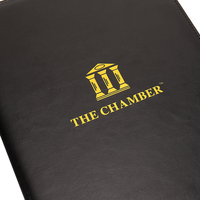Porte-menus personnalisé en cuir PU de luxe pour hôtel, restaurant, bar