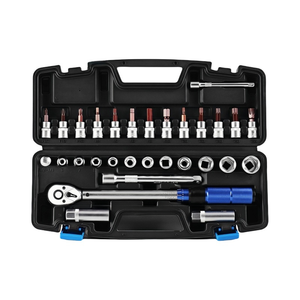 Juego de Llaves Dinamométricas Ajustables de 3/8" 5-60Nm, 30 Piezas, Plateadas, con Ajuste Preestablecido, Herramienta de Reparación de Motocicletas, Llave de Trinquete de 72 Dientes - Product Image 1