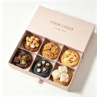 Boîte d'emballage alimentaire jetable la plus vendue pour biscuits, gâteaux, pains, beignets, sushis, pâtisseries, avec insert – Vente en gros