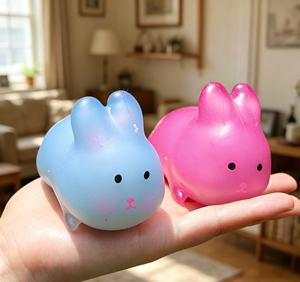 Sensory Kawaii Magic Color Changing Strawberry <b>Squishy</b> Fidget Toy Cute Cat Paw Thermochromic Soft Fruit Stressrelief 5 7 Years - Product Image 5