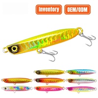 MAXSEN Leurre de pêche artificiel personnalisable, leurre de lancer, jig métallique lumineux, 45g 8CM, en forme de poisson