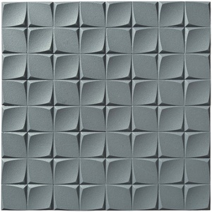Mosaico in Ceramica Scolpita 3D, Piastrelle Quadrate Decorative per Bagno, Rivestimento per Lobby di Hotel - Product Image 6