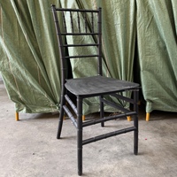 Chaises en plastique empilables extérieures d'événement de banquet de Chiavari noir de fournisseur d'usine pour le restaurant