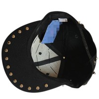 Gorras de camionero a la moda para hombres y mujeres con remaches metálicos, gorra de béisbol juvenil, gorra snapback plana, gorras de rapero.