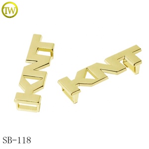 Scarpe placcate lucide <span class=keywords><strong>oro</strong></span> lettere loghi in lega di zinco <span class=keywords><strong>reggiseno</strong></span> goffrato cinghie di regolazione in lega Slider fibbie per biancheria intima - Product Image 4