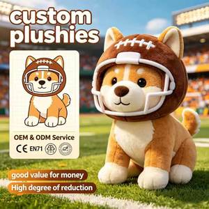 Colgante de Peluche Suave Personalizado al por Mayor con Casco de Rugby, Mini Juguete de Peluche OEM para Suministro de Regalos a Granel con Temática Deportiva - Product Image 1