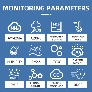 Detector de Gás Online para VOC, CO, CO2, NO, NO2, SO2, ClO2, H2S - Analisador de Gás Tóxico e Prejudicial - Product Image 5