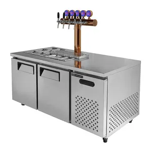 Fuyong thương mại bia Dispenser máy với bia cột thép không gỉ bia kegerator cho nhà hàng