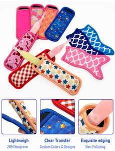 Funda de neopreno personalizada al por mayor para paletas heladas, funda aislante para <span class=keywords><strong>congelar</strong></span>, cubierta para <span class=keywords><strong>bolsas</strong></span> de paletas heladas, funda para paletas heladas - Product Image 3