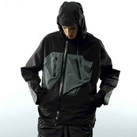 Veste à capuche double fermeture éclair pour homme, style mode personnalisé, coupe ample, hardshell, pour le printemps, les loisirs et les sports de plein air