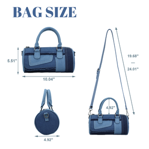 2024 nouveauté dames femme léger Denim Jean bandoulière <span class=keywords><strong>sac</strong></span> à <span class=keywords><strong>main</strong></span> décontracté fourre-tout <span class=keywords><strong>sac</strong></span> à bandoulière pour femmes adolescentes - Product Image 5