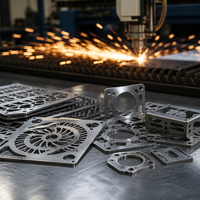 Pièces en tôle découpées au laser sur mesure, acier inoxydable, aluminium, service de découpe au laser, découpe de métal au laser, précision CNC