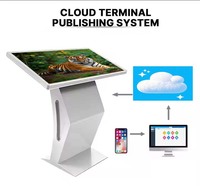 Android 43/50/55/65 pulgadas pantalla táctil interactiva quiosco autoservicio Pantalla de pie con animación y gráficos