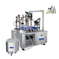 Sistema de Llenado de Botellas de Perfume Eficiente para Fábrica, Operado por PLC, con Pantalla Táctil, Máquina de Llenado y Tapado de Perfume