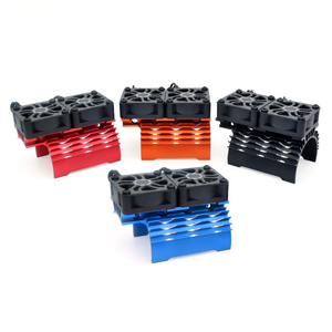Dissipateur thermique de moteur RC avec ventilateur de refroidissement, couvercle de dissipateur thermique en aluminium pour moteur sans balais de voiture RC 1/5 1/8 - Product Image 1