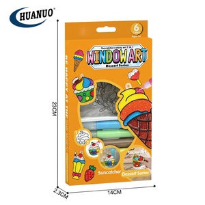 <span class=keywords><strong>Kit</strong></span> de création artistique 3D pour enfants : <span class=keywords><strong>peinture</strong></span> adhésive, décoration de fenêtre, dessin DIY, jouets créatifs - Product Image 6
