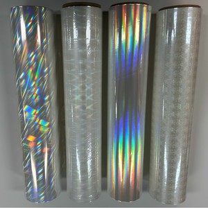 Film de stratification d'hologramme thermique de modèle personnalisé PET/BOPP surface brillante douce de rouleau holographique pour le papier imprimé - Product Image 1