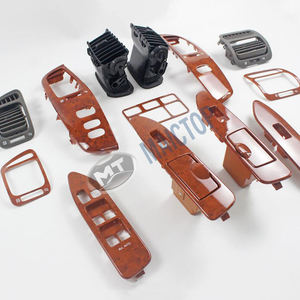 Wooden shift <b>window</b> control armrest and air vent grille <b>panel</b> kit for 1998-2007 LC100 vehicles. - Product Image 3