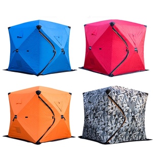 Abri de pêche sur glace isolé portable pour 3 personnes <span class=keywords><strong>tente</strong></span> thermique de bidon de pêche sur glace avec couche isolée parfaite pour la pêche sur glace - Product Image 6
