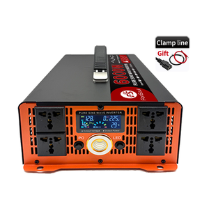 Convertisseur d'énergie Fonsoul 6000W à onde sinusoïdale pure, DC 12V AC 220V, haute efficacité, certifié CE, écran LED, quatre sorties, pour automobile, camping-car, maison - Product Image 1