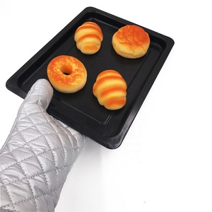 Premium Heavy-Duty <strong>Silver</strong> Non-Slip BBQ Oven Mitt - Top Quality Heat Resistant Cooking <strong>Gloves</strong> - Product Image 6