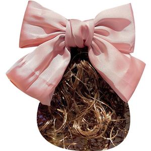 Autumn and Winter New Wig Bowknot Polka Dot Princess Cloth Art Lovely Hair <b>Clips</b> for Children - Product Image 2