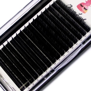 Eyelash Extensions Custom Curl 0.06mm 0.07mm Thickness 15-20mm Easy Fan <b>Lashes</b> Light Healthy Glue <b>Adhesive</b> Korean Material - Product Image 1