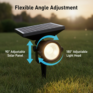 Projecteurs solaires extérieurs à fixation au sol, support classique <span class=keywords><strong>pour</strong></span> jardins privés, arbres et bâtiments, éclairage direct. - Product Image 3