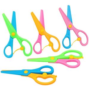 กรรไกรพลาสติกสำหรับเด็ก หลากสี หัวตรง ปลอดภัยสำหรับเด็ก ใช้ตัดกระดาษ DIY สำหรับใช้ในบ้าน - Product Image 4