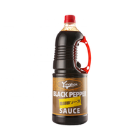 Sauce au poivre noir en vrac de grande capacité, conditionnée en bouteille, pour la cuisson de steaks – Approvisionnement direct usine