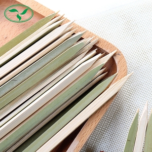 High Quality <strong>Wooden</strong> Bamboo <strong>Skewers</strong> Stick BBQ Barbecue Meat <strong>Skewer</strong> - Product Image 3