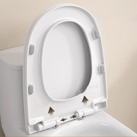 WC monobloc en céramique vitrifiée, à poser au sol, facile à nettoyer, émail blanc, pour projets hôteliers et d'appartements (vente en gros)