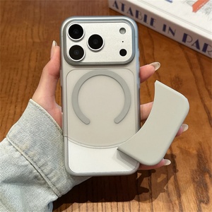 Funda magnética translúcida mate 2 en 1 con placa trasera desmontable para iPhone 17 16 15 14 13 Pro Max - Product Image 4