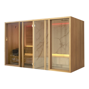 Cabine de <span class=keywords><strong>douche</strong></span> <span class=keywords><strong>à</strong></span> vapeur en bois massif de pruche de style moderne italien <span class=keywords><strong>à</strong></span> vendre fonction infrarouge lointain pour les villas baignoires cabine de bain <span class=keywords><strong>prix</strong></span> - Product Image 3