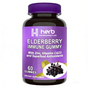 OEM/ODM Improved Bone Density Vitamin <b>Gummy</b> <b>Candy</b> for Kids & Teenagers with Sambucus Black Elderberry - Product Image 1