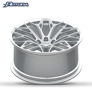 Nouvelles jantes de voiture en aluminium forgé chromé 8J, robustes, avec logo personnalisé, en promotion, 17, 18, 19, 20 pouces, entraxes 5x112 5x114.3 - Product Image 3