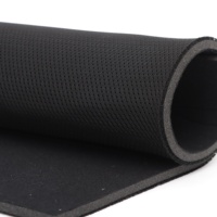 Tissu en mousse laminée résistant à l'usure, tissu en maille polyester laminé en mousse pour équipements de protection, tapis pour animaux de compagnie